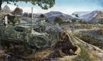 "Into the Orchards" James Dietz 2009 Task Force Stryker Print